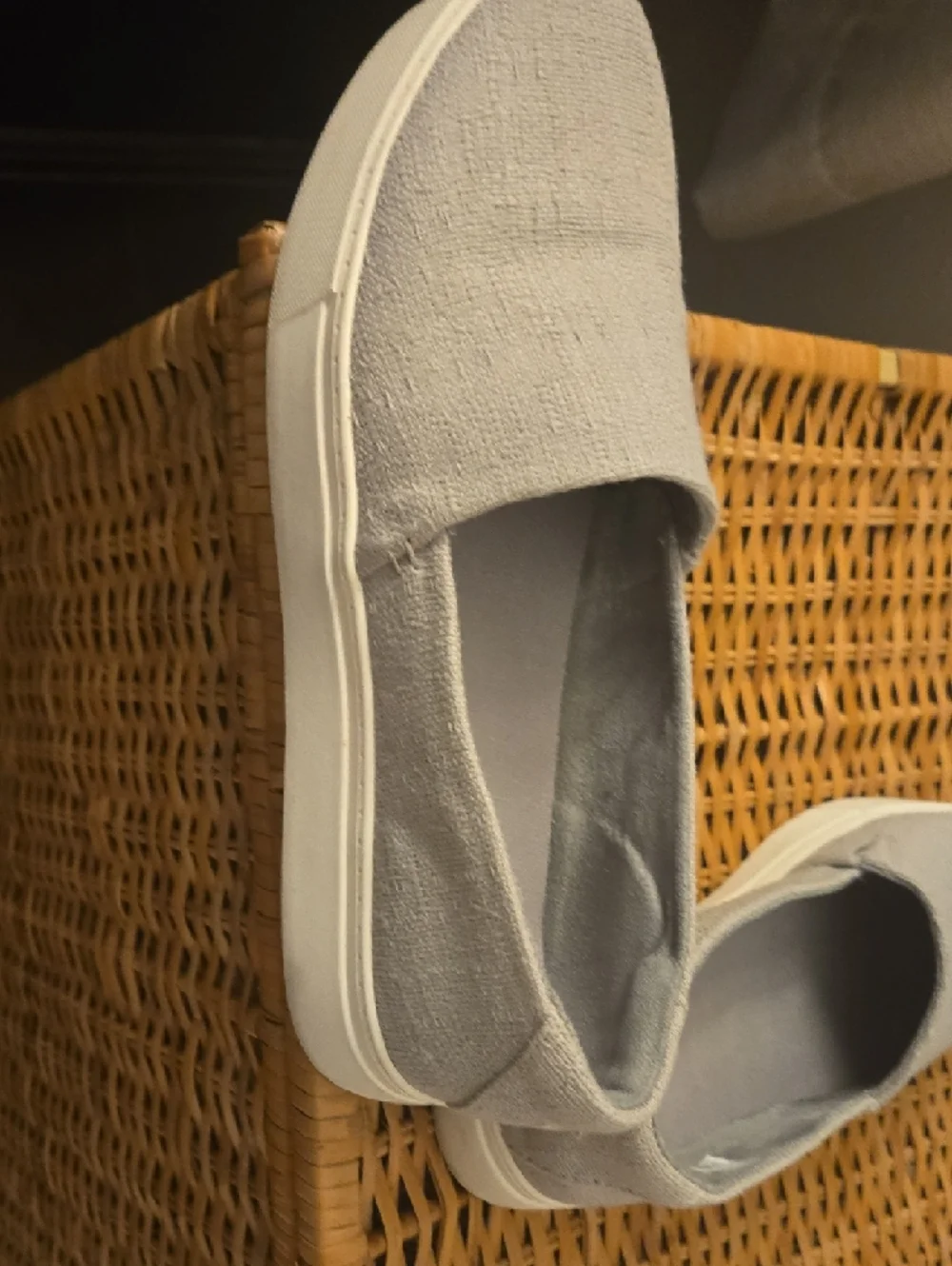 Toms Gray Canvas Slip-On Sneakers - Picture 5 of 5